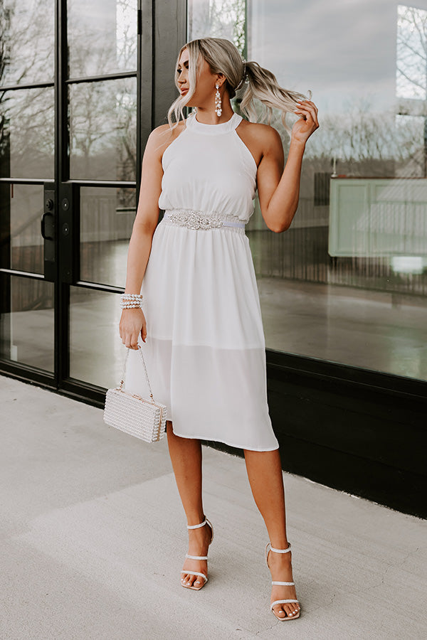 white on white dress